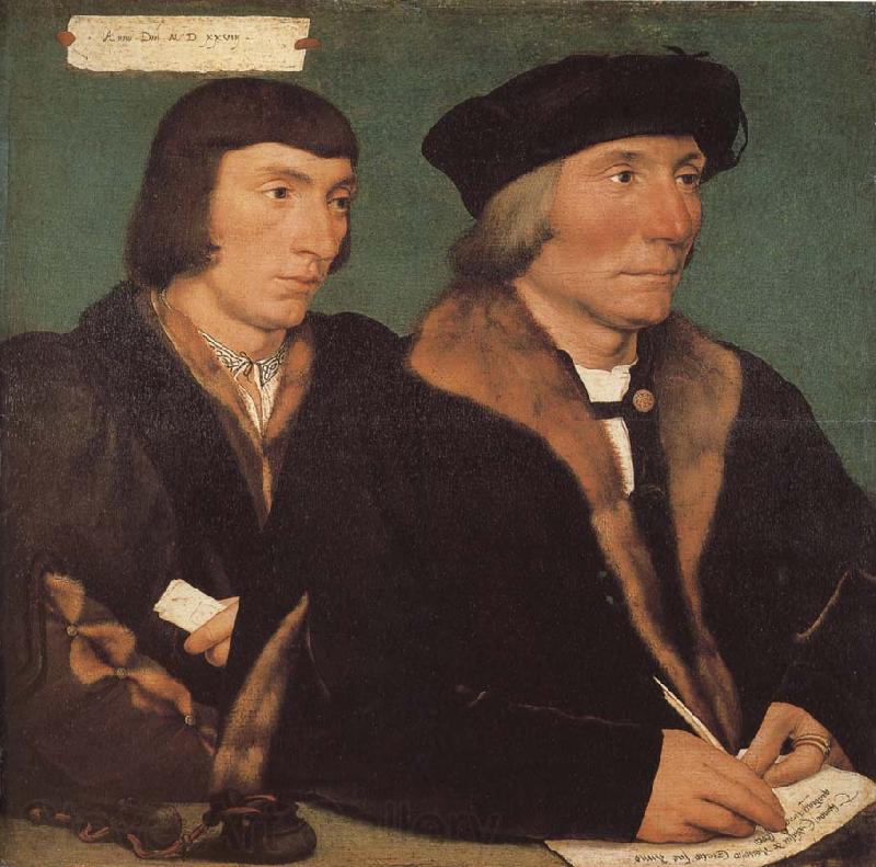 Hans Holbein Thomas and his son s portrait of John Spain oil painting art